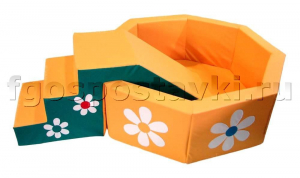 Бассейн "Ромашка" восьмигранный со ступенькой - fgospostavki.ru - Салехард