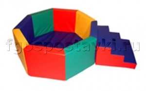 Сухой бассейн восьмигранный с лесенкой - fgospostavki.ru - Салехард