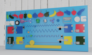 Бизиборд «Фрукты и овощи» - fgospostavki.ru - Салехард