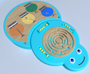 Настенный игровой элемент «Гусеница» - fgospostavki.ru - Салехард