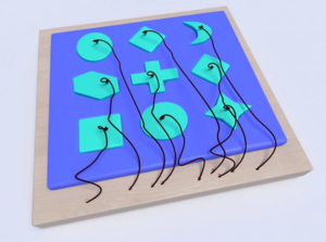 Развивающая панель с геометрическими фигурами - fgospostavki.ru - Салехард