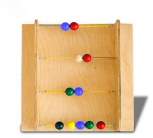 Тактильно-развивающая панель с текстурами и радужными шариками - fgospostavki.ru - Салехард