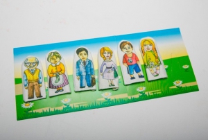 Набор пальчиковых кукол "Семья" - fgospostavki.ru - Салехард