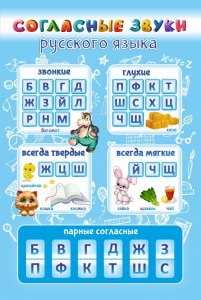 Стенд "Согласные русского языка" - fgospostavki.ru - Салехард