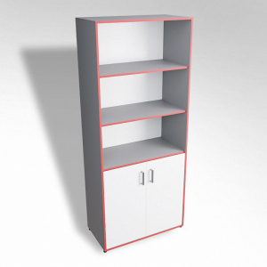 Шкаф широкий открытый с закрытой тумбой ТР2 ЛДСП - fgospostavki.ru - Салехард