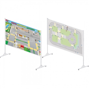 Магнитный стенд двусторонний "Азбука дорожного движения ПДД" - fgospostavki.ru - Салехард