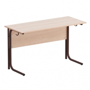 Стол ученический двухместный на круглой трубе - fgospostavki.ru - Салехард