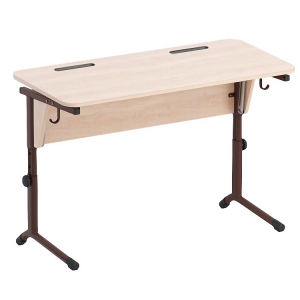 Стол ученический двухместный с наклоном столешницы (0-24°) на плоскоовальной трубе - fgospostavki.ru - Салехард