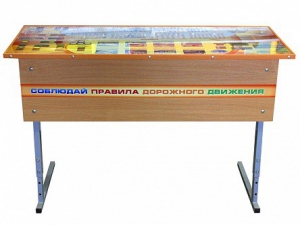 Комплект двухместного стола со стульями для детских автоклассов - fgospostavki.ru - Салехард