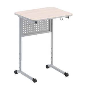 Стол ученический одноместный с перфорированной панелью - fgospostavki.ru - Салехард