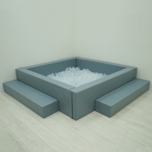 Сухой бассейн с шариками и RGB-подсветкой 140х140 см - fgospostavki.ru - Салехард