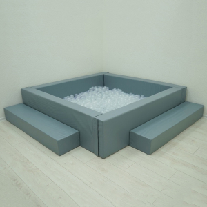 Сухой бассейн с шариками и RGB-подсветкой 190х190 см - fgospostavki.ru - Салехард