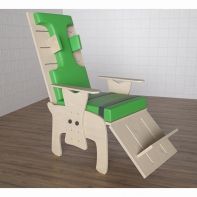 Стул для ребенка с ОВЗ с регулируемой подножкой «Адаптация» №1 - fgospostavki.ru - Салехард