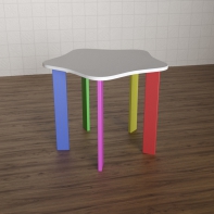 Детский стол «Радужное облачко» - fgospostavki.ru - Салехард