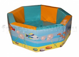 Сухой бассейн восьмигранный с шелкографией - fgospostavki.ru - Салехард