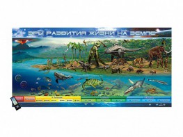 Интерактивный электрифицированный стенд "Эры развития жизни на Земле" адаптивный, с сенсорным пультом управления и планшетом со шрифтом Брайля - fgospostavki.ru - Салехард