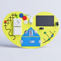 Бизиборд «Большое жёлтое сердце» - fgospostavki.ru - Салехард