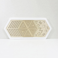 Декоративная тактильная панель - «Рельефные многоугольные формы» - fgospostavki.ru - Салехард