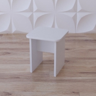 Табурет «Белый кубик» - fgospostavki.ru - Салехард