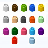  Элемент конструктора одиночный одноцветный Color Blocks 100 штук - fgospostavki.ru - Салехард