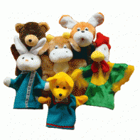 Набор перчаточных кукол "Зайкина избушка" - fgospostavki.ru - Салехард