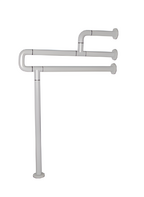 Поручень напольно-настенный с антибактериальным покрытием (белый) - fgospostavki.ru - Салехард