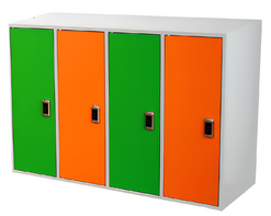 Шкаф-локер металлический 4-х местный с электронным замком - fgospostavki.ru - Салехард
