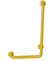 Поручень опорный L-образный вертикальный (желтый) - fgospostavki.ru - Салехард