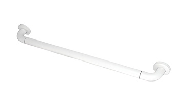 Поручень прямой с антибактериальным покрытием (белый) - fgospostavki.ru - Салехард