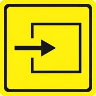 Тактильный знак (вход в помещение) 150х150 - fgospostavki.ru - Салехард