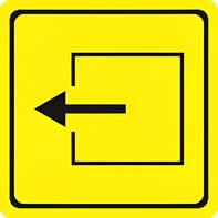 Тактильный знак (выход из помещения) 100х100 - fgospostavki.ru - Салехард