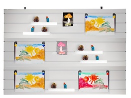 Стенд экспозиционный навесной для детских работ - fgospostavki.ru - Салехард