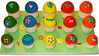 Развивающая игрушка для детей с нарушением слуха "Грибная полянка" - fgospostavki.ru - Салехард