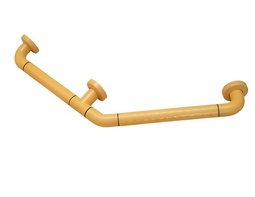 Поручень угловой трехопорный с антибактериальным покрытием (желтый) - fgospostavki.ru - Салехард