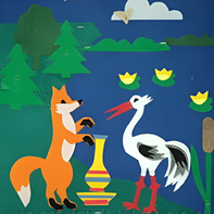 Пособие для слабовидящих детей - Театр-сказка "Лиса и журавль" - fgospostavki.ru - Салехард