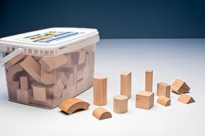 Игровой набор Фребеля "Конструктор" (111 элементов, бук, серия "Красота вокруг нас") - fgospostavki.ru - Салехард