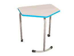 Стол мобильный модульный трапециевидный FLEXY с антивандальной кромкой - fgospostavki.ru - Салехард