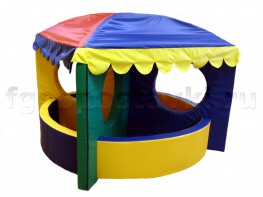 Сухой бассейн-трансформер "Карусель" 6 элементов с шариками - fgospostavki.ru - Салехард