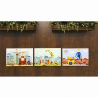 Комплект настенных панелей «Стройка» - fgospostavki.ru - Салехард