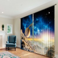 Комплект светонепроницаемых штор "Космическая история" - fgospostavki.ru - Салехард