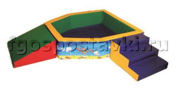 Сухой бассейн "Морская крепость" 1,5х1,2м - fgospostavki.ru - Салехард