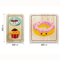 Набор стеновых панелей «Милая еда - Завтрак» - fgospostavki.ru - Салехард