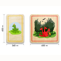 Набор стеновых панелей «Мир сказки - Волшебные герои» - fgospostavki.ru - Салехард