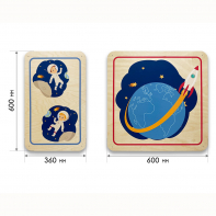 Набор стеновых панелей «Мы в Космосе - Первый полёт» - fgospostavki.ru - Салехард