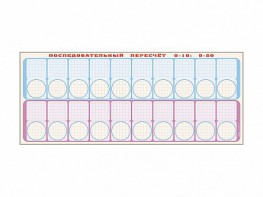 Панно "Объекты, предназначенные для демонстрации последовательного пересчета от 0 до 10; от 0 до 20" + комплект тематических магнитов - fgospostavki.ru - Салехард