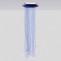 Потолочная светодиодная панель с фиброоптическим душем - fgospostavki.ru - Салехард