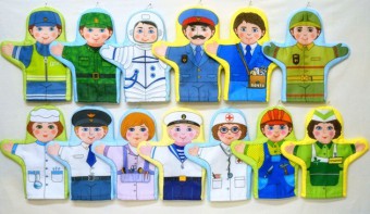 Набор рукавичек "Профессии" 13 штук - fgospostavki.ru - Салехард