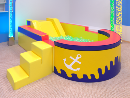 Бассейн сухой фигурный разборный - fgospostavki.ru - Салехард