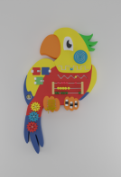 Бизиборд «Разноцветный попугай» - fgospostavki.ru - Салехард