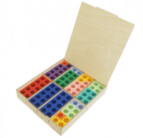 Нумирошка. Набор цветных пластиковых форм 80 шт. в коробке по методике Нумикон - fgospostavki.ru - Салехард